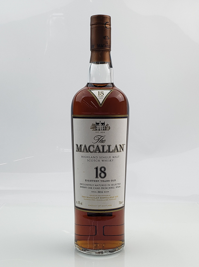 マッカラン 18年 2016 43% 700ml 箱無（26/6買取）